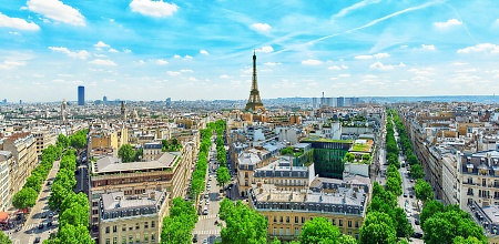 Фотообои DIVINO Decor Панорама Парижа K-026